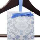 Elodie Essentials 6 Scented Drawer Liners for Closet Shelves - 4 Liners Sachets - for Lingerie Drawers, Cabinets, Closets, Dresser, 4 Wrapped Packets - Royal Damask Print - Fresh Linen