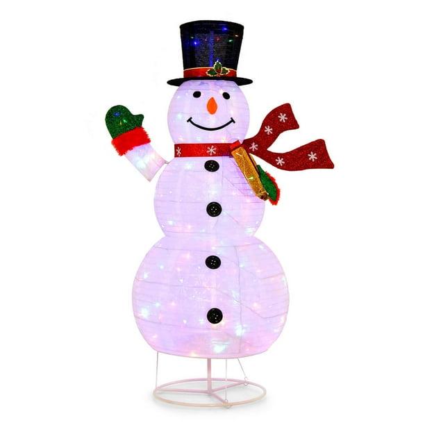 6 FT Pre-lit Christmas Snowman Xmas Decoration 8 Lighting Modes 4 Brightness