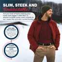 ONE-BELT No Show Invisible Elastic Belts for Women & Men 1.30" inch adjustable Non Slip Zero Bulk. Designed in USA. (Standard (Fit Waist Size Up to 50"), Black)