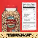 RiceSelect Tri-Color Quinoa, Premium Gluten-Free Seed, Star-K Kosher, and Non-GMO Quinoa, 22-Ounce Jar, Expire Date: 03/03/2027