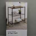 3 Tier End Table with Wheel, Rolling Kitchen Cart Storage Shelf
Small Side Table Nightstand, Kitchen Utility Cart Table Stand for Bedroom Living Room Office Balcony