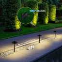 SUNVIE All-in-ONE Landscape Lighting Kit 6-Pack LED Outdoor Pathway Lights, 2-Pack Spotlights, 60W Transformer, 100FT 16/2 AWG Wire and Connectors Outdoor Landscape Lighting for Walkway Garden Yard