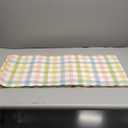 COTTON CRAFT Countryside Classic Gingham Buffalo Check Plaid Tablecloth - Premium Cotton - Spring Easter Bunny Luncheon Dinner - Table Cover - 60 inch x 102 inch - Yellow Multi