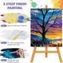 2 x Qoosea Paint by Numbers Kit for Adult : The Tree of Life DlY Paint by Number for Adults with Frame Painting Kit for Beginners Adults Fun Number Painting Art for Home Decor Relaxing Gift 9.512inch