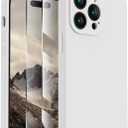 FireNova Designed for iPhone 14 Pro Max Case, Silicone Upgraded [Camera Protection] Case with [2 Screen Protectors], Soft Anti-Scratch Microfiber Lining Inside, 6.7 inch, White