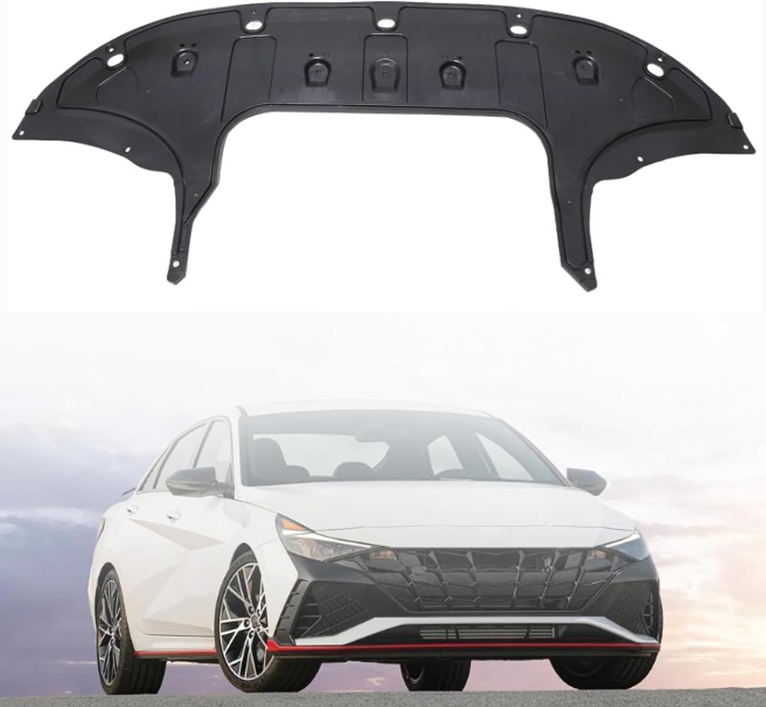 SecosAutoparts Engine Splash Shield Undercar Cover Compatible with Hyundai Elantra 2021 2022 2023 Replace# 29110AA000