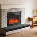 MABOZOO 2-Inch Thick Hearth Cushions for Fireplaces, Fireplace Baby Proofing Seat Edge Cushion with Removable Fireproof Cover, Sponge Fireplace Mat for Children Proofing