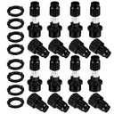 Dhieong 8 Pack Expandable Hose Repair Kit, Plastic Flex Hose Repair Kit Hose Female Male Connectors Accessories, Repair Connectors Will Repair ¾ Flex Hose Repair Kit. and Quickly