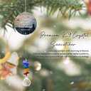 GIFTELIX Aluminum Ornament Suncatcher - Although You Cannot See me - Memorial Sympathy Ornament - Heartfelt Keepsake for Mom Dad Sisters Brothers - Christmas Mother's Day Father's Day Unique Gift
