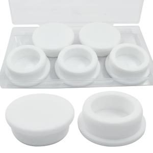 5Pcs Silicone Rubber Plug for 1 1/2 Inch Round Holes, White Waterproof Flexible Rubber Stopper Seal Button Plugs Tube Pipe End Caps Sink Overflow Bathtub Jet Covers