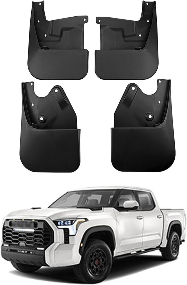 Mud Flaps Splash Guards for Toyota Tundra 2022 2023 2024 2025 Accessories,Front Rear Mudguards 4pc Set No Drilling Fenders