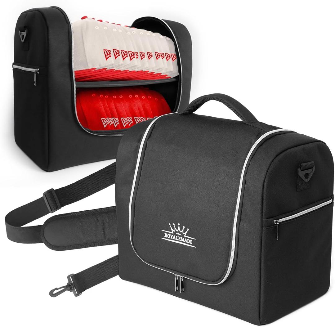 Large Hat Bag for Baseball Caps, Travel and Home Storing Case for 20-24 Caps, Hat Storage Bag, Ball Cap Storage Organizer, Estuche para Gorras