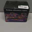 32.8FT Icicle Lights, Christmas Outdoor with 400LED 75 Drops, IP65 Waterproof Eaves Lights, 8 Modes, for Christmas Eaves Garden Room Decoration Cool White