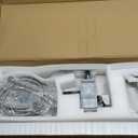 Senlesen Bathroom Chrome Freestanding Tub Faucet Floor Mounted Bathtub Shower Faucet with Handheld Sprayer