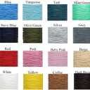 Selric 1mm 175 Yards Waxed Polyester Cord for Jewelry Making Beading String for Bracelet Necklace (Pink)