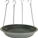 Bird Seed Catcher Tray Platform Feeder Hanging Tray Fits Most feeders Catches Most Falling Seed and Husk Great for Attracting Birds Outdoors, Backyard, Garden - Black