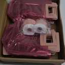 Shinylin 40 Pcs Valentines Day Clear Pink Gift Bags with Handles 7 x 4 x 8 Inch Transparent Reusable PVC Glitter Tote Bags for Valentine Bridal Party Baby Shower Wedding Birthday