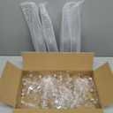 FOCUSLINE 100 Pack 4.5 Oz Plastic Champagne Flutes, Clear Plastic Champagne Glasses, Disposable Toasting Glasses Recyclable Cups for Wedding Party