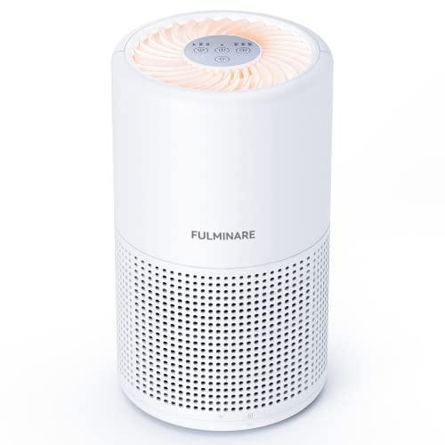 Air Purifiers for Bedroom, FULMINARE H13 True HEPA Air Filter, Quiet Air Cleaner With Night Light, Portable Small Air Purifier for Home, Office, Living Room