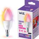 WiZ 40W B12 Color LED Smart Candle-Shaped Bulb - Pack of 1 - E26- Indoor - Connects to Your Existing Wi-Fi - Control with Voice or App + Activate with Motion - Matter Compatible