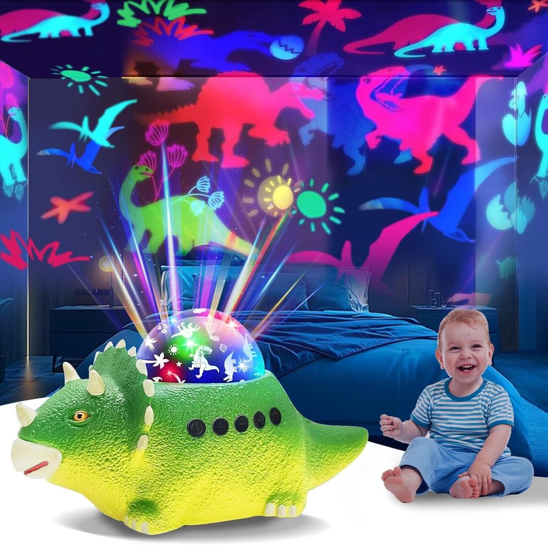 BestYiJo Projector Lamp Children Dinosaurs Toys, Night Light for Children with 8 Colours, Music, Catching Function, 360° Rotation, Newborn Gifts, Birthday, Christmas, Room Decorations (Green) BestYiJo Projector Lamp Children Dinosaurs Toys, Night Light for Children with 8 Colours, Music, Catching Function, 360° Rotation, Newborn Gifts, Birthday, Christmas, Room Decorations (Green)