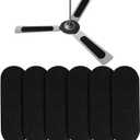 6pcs Ceiling Fan Filters, 0.12 Inch Thickness Activated Carbon Air Filters Ceiling Fan Air Purifier Pads Ceiling Fan Air Filter for Home Office