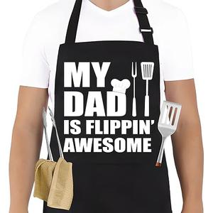 Blob Bigomi Grilling Aprons for Men Funny BBQ Apron Chef Grill Aprons Dad Grilling Apron Birthday Gifts for Fathers Day (My Dad)