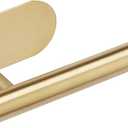 YUET Toilet Paper Holder Self Adhesive, Premium Thicken SUS304 Stainless Steel Rustproof Adhesive Toilet Roll Holder No Drilling for Bathroom, Kitchen, Washroom, Rv (Gold)