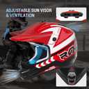 Youth Dirt Bike Helmet DOT Certified - Full Face Motorcycle Helmet for Off-Road, ATV, Street Riding, Includes Adjustable Goggles & Protective Gloves, XL