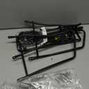 Rear Bike Rack with Extra Long Shelf's Arms, Universal Bike Cargo Rack, Bicycle Pannier Rack with Reflector and Cargo Net, Touring Carrier Rack fit 26-29 and 700c,BCR03