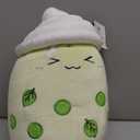 Athoinsu Light Up Matcha Boba Tea Plush Pillow 10'' Kawaii Stuffed Bubble Stuffed Animal Toy with LED Lights Birthday Christmas Holiday Valentines Gifts for Kids, Girls, Boys (Small, Green)