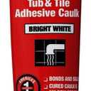 Dap 18001 6 Pack 5.5 oz. Kwik Seal Kitchen and Bath Adhesive Caulk, White