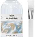Nicpro Gloss Varnish for Acrylic Painting 8.45oz, Non-Yellowing, Non-Toxic, Anti-Crazing, Clear Acrylic Varnish for Pro Artist, Hobby Painter on Canvas Artwork, Acrylics Paint, Wood, High Gloss Finish