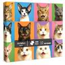 Tomzio 1000 Pieces Jigsaw Puzzles for Adults, Animal Series - Detailed Wildlife Art, Educational Family Game, Large 28" x 20", Great Gift for Animal Lovers & Home Decor（Cat Gallery）