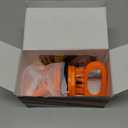 Amooca Glass Suction Cup Lifter Heavy Duty Tile Marble Suction Cup Vacuum Lifter with Handle for Granite Lifting & Window Replacement 60 lbs Load Capacity (2 Pack Orange Medium)