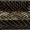 Aluminum Foil Pans 9x13 Disposable [10 Pack] Elegant Color Pan Trays with Food Containers for Roasting, Cooking, Heating, Disposable, Perfect for Hosting and Entertaining. (Black & Gold 10 Pack)