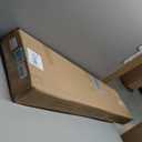 Universal Exterior RV Ladder, 7.6FT-8.4FT Aluminum Travel Trailer Ladder, 250lbs Capacity, Black