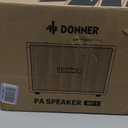 Donner MT-1 Portable PA System, 300W Wireless BT Speaker Sound Amplifier, 4-6h Outdoor Use, with Two 2.5" Trebles, 8" Woofer, Support TRS 6.35/USB/AUX/Mic Inputs