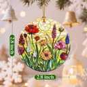 Christmas Ornament, Stained Glass Ornament, Christmas Ornaments for Tree, Hanging Ornaments for Home Decor & Xmas Decorations  Holiday Decor, Gift Ideas, Perfect Holiday & Xmas Gifts - Wildflower