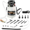 FOUR UNCLES 3L Transmission Fluid Pump - Manual Fluid Transfer Pump with 12 pcs ATF Adapters for Automotive Use, Transmission Fluid Transfer Pump kit