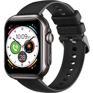 Smart Watch for Men for iPhone Android : 1.85" Smart Watch with 30 Days+1000 mAh Battery Life Make/Recive Call Heart Rate SpO2 Sleep Monitor 120+ Sport 5ATM Fitness Tracker Watch Pedometer Reloj Black