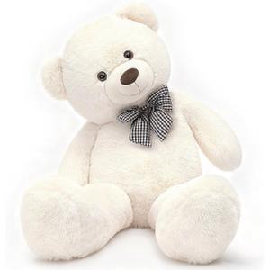 MorisMos Large White Teddy Bear, 39 Inch Big Teddy Bear Plush, Soft Giant Bears for Girls Girlfriend, Birthday, Baby Shower