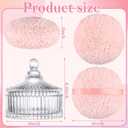 Extra Large Body Powder Puff and Container, 6 Inch Oversize Dust Powder Puff for Baby Women Dusting Powder