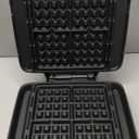 Dash No-Drip Waffle Maker - Makes Four Waffles at Once for Hassle-Free Breakfasts - Dual Nonstick Heating Plates & Quick Heat-Up System - Easy-Release Surface - Silver