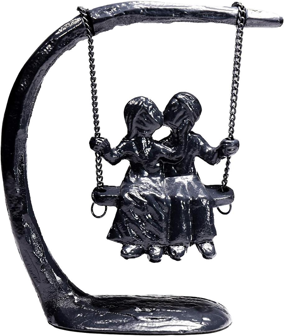 for Couple, Iron Anniversary, Marriage, Gift for Wife, Cool Engagement Gift, Wedding Anniversary Sculpture 7.5"x7"x3". Expresses Passion and Love