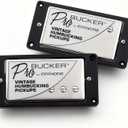 1 Set ProBucker Alnico 2 Classic Vintage Humbucker Bridge&Neck Pickups 4-Conductor (Chrome Braided Wire)