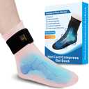 highco Ankle Ice Pack Wrap for Swelling and Injuries Recovery,Reusable Gel Ice Pack for Foot and Ankle,Ice Cold Compression Sock for Foot Heel Wrap,Tendonitis,Plantar Fasciitis,Swelling,Sprained,Pink
