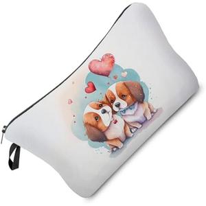Cartoon Owls Makeup Bag Small Cute Makeup Organizer Bag Toiletry Zipper Pouch Birthday Christmas Gift for Owl Lovers Cartoon Owl Cosmetic Bag for Women BFF (hz8217)