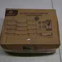 M MCIRCO 24-Piece Glass Food Storage Containers with Upgraded Snap Locking Lids, Glass Meal Prep Containers Set - Airtight Lunch Containers, Microwave, Oven, Freezer and Dishwasher (Gray)