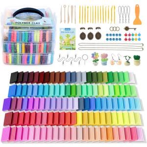Artme Polymer Clay, 116 Colors Oven Bake Modeling Clay Starter Kits for Kids, Creative Polymer Clay Kit with Sculpting Tools and Jewelry Accessories, Non-Toxic, Ideal DIY Gifts for Adults and Teens